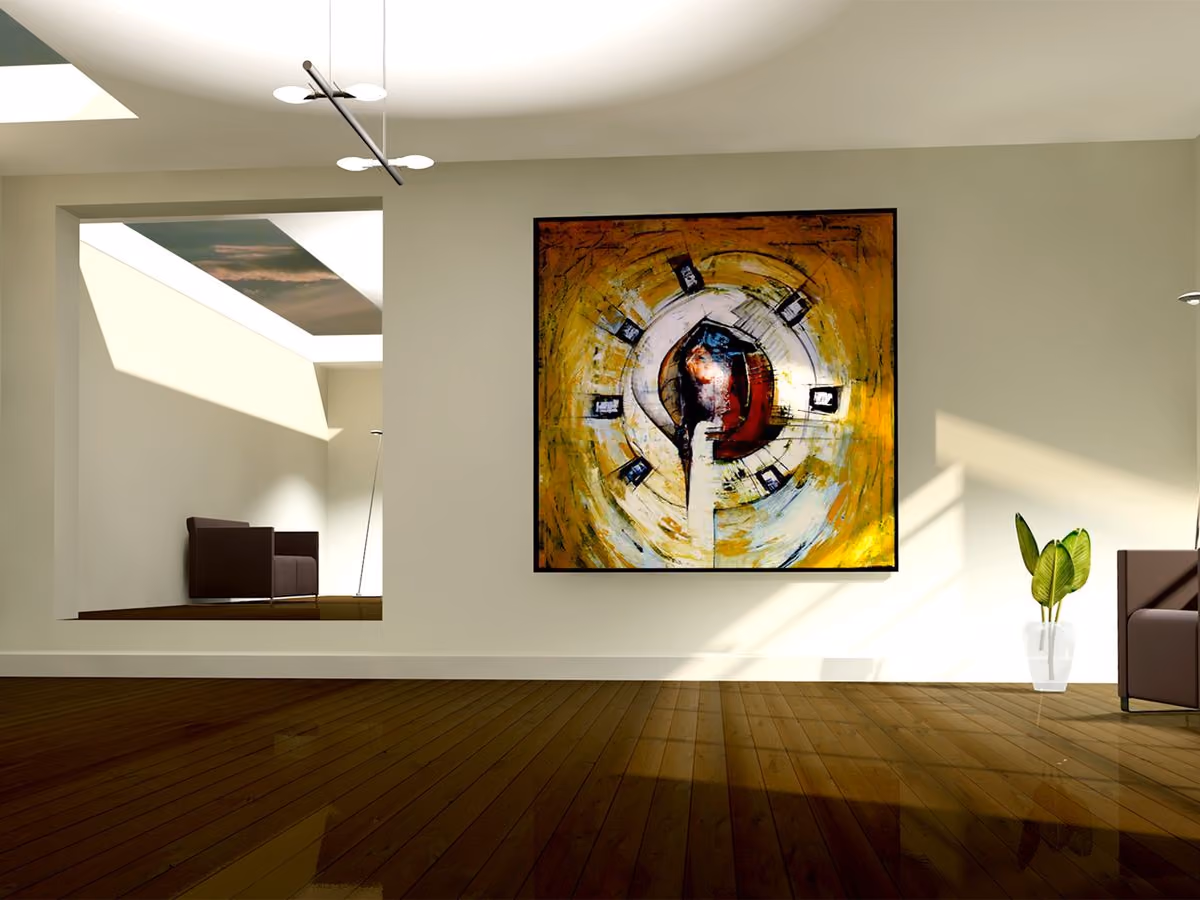 3D architectural visualization on screen
